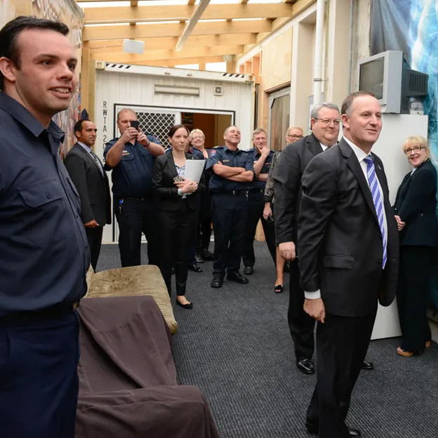 John Keys two visits to New Zealand Fire Service — photograph 24 of 87