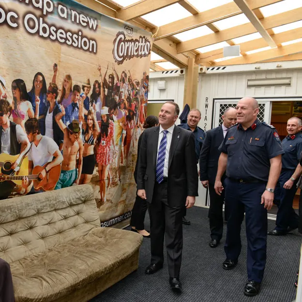 John Keys two visits to New Zealand Fire Service — photograph 18 of 87