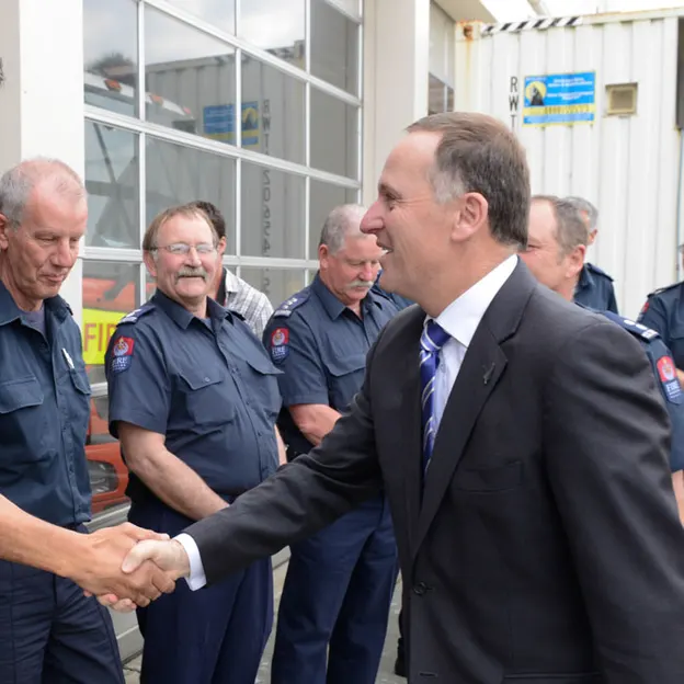 John Keys two visits to New Zealand Fire Service — photograph 14 of 87