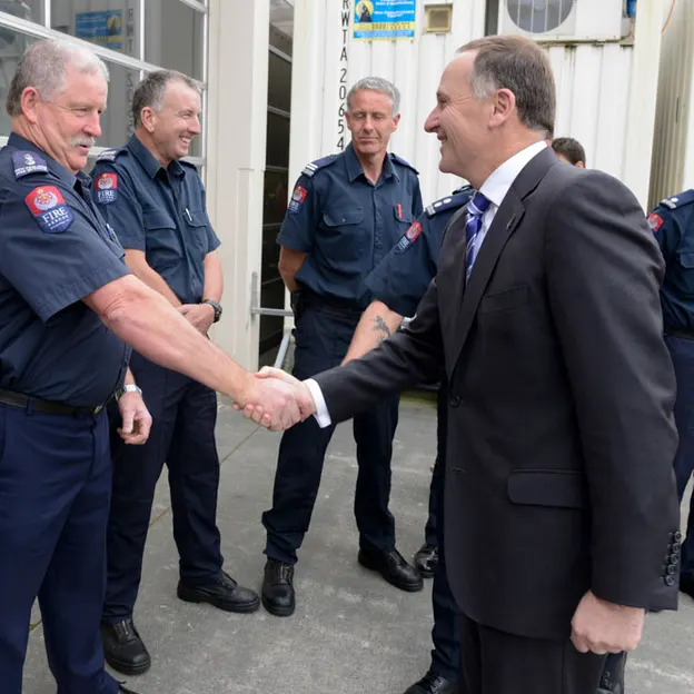 John Keys two visits to New Zealand Fire Service — photograph 11 of 87
