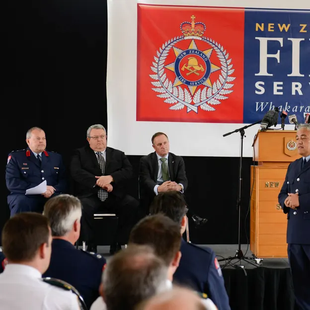 John Keys two visits to New Zealand Fire Service — photograph 60 of 87
