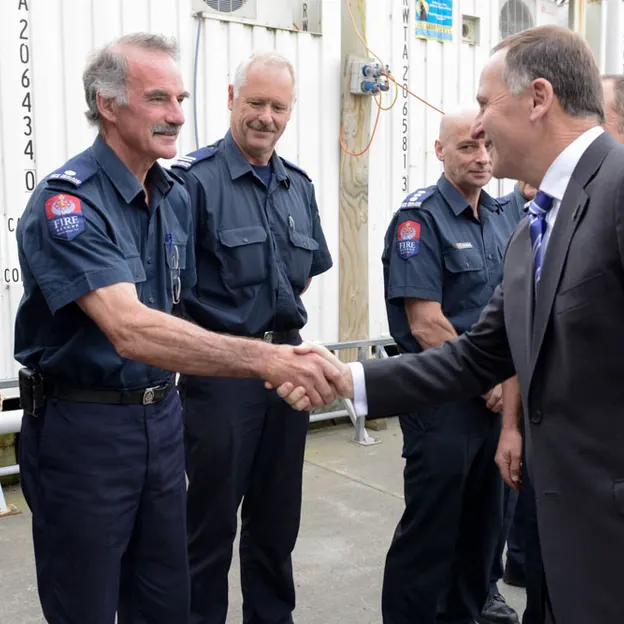 John Keys two visits to New Zealand Fire Service — photograph 9 of 87
