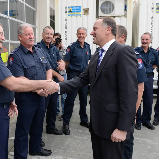 John Keys two visits to New Zealand Fire Service — photograph 12 of 87