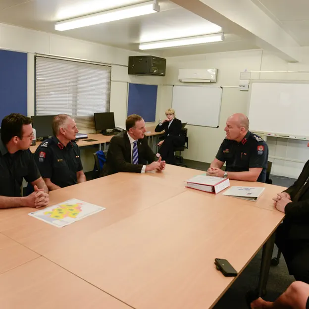 John Keys two visits to New Zealand Fire Service — photograph 33 of 87