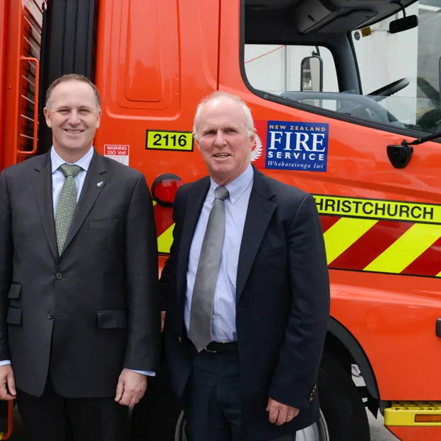 John Keys two visits to New Zealand Fire Service — photograph 86 of 87